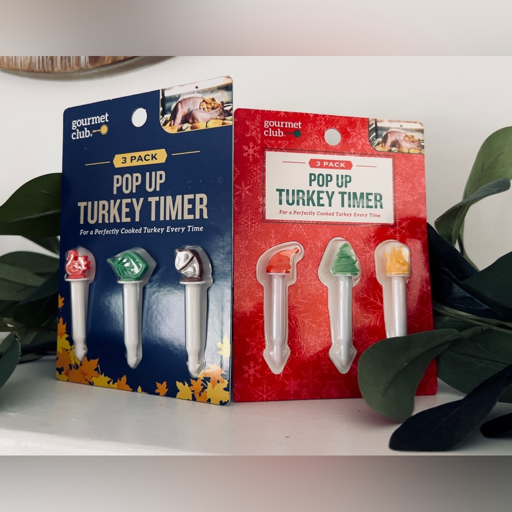 Turkey Pop Up Timers Gourmet Club Lot of 2 packs - 6 Timers Total NEW Sealed